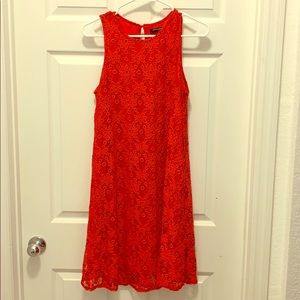 Red tank style dress